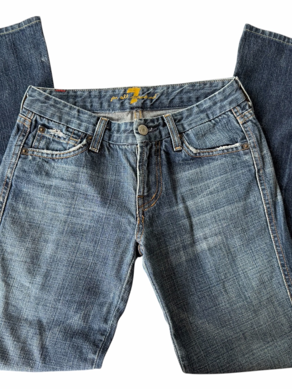 7 For All Mankind Vintage "A" Pocket
Bootcut Jeans - Made in USA - Sz 26 - Picture 2 of 15